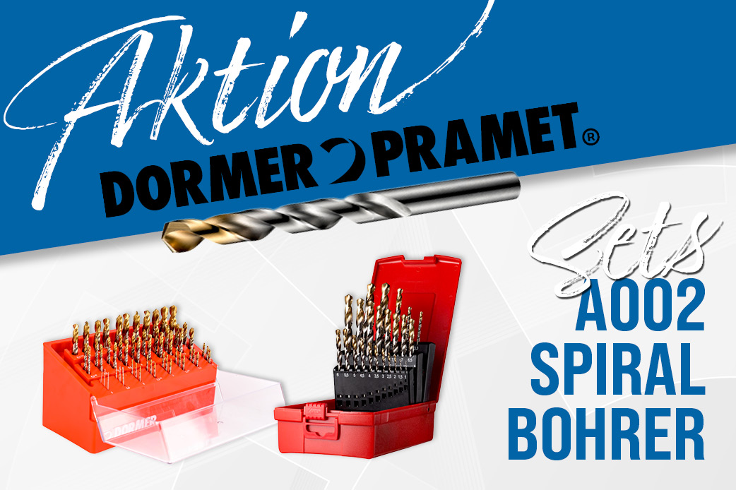 Dormer Pramet - Spiralbohrer-Aktion Dormer Pramet - Spiralbohrer-Aktion